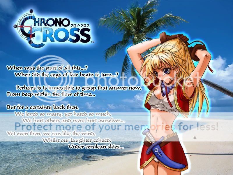 the cross wallpaper. RE: My Chrono Cross Wallpaper!!! Date Posted: 2/3/2004 4:30:PM. 1024 x 768